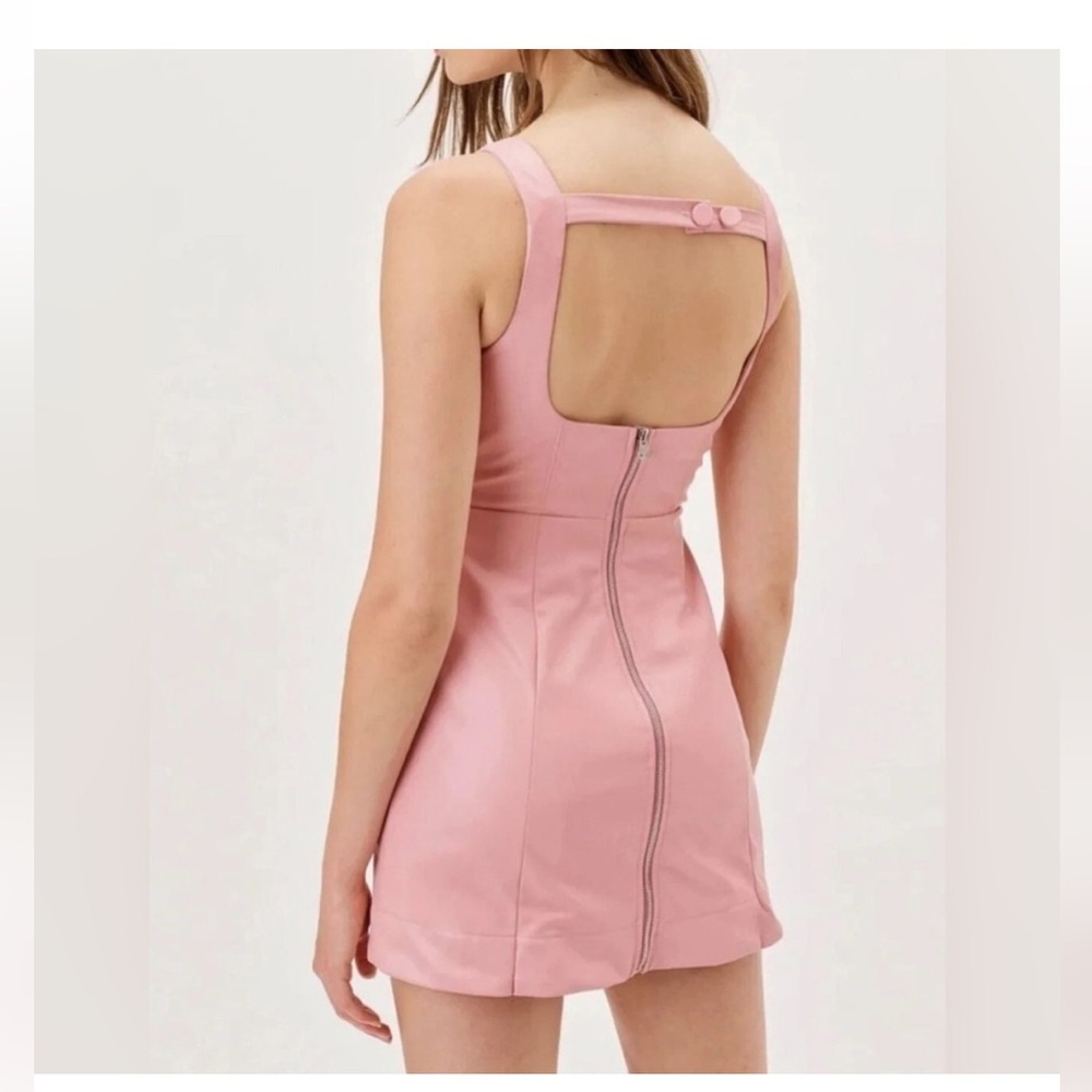 For Love & Lemons Talia faux leather mini dress Size S - Picture 2 of 7